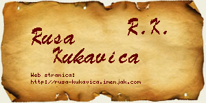 Rusa Kukavica vizit kartica